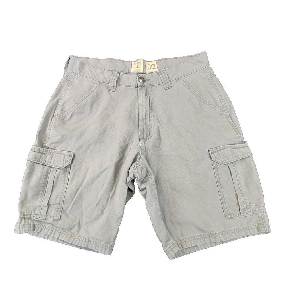 RedHead Cargo Shorts Gray Mens 32 Bass Pro Shops Ripstop Cotton Hiking Utility